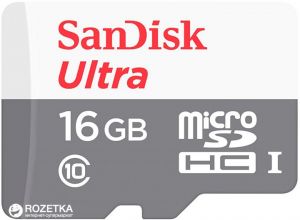 SanDisk Ultra microSDHC UHS-I 16GB Class 10 (SDSQUNS-016G-GN3MN) ― Мой магазин