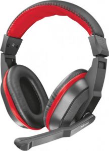 Наушники Trust Ziva Gaming Headset Black-Red (TR21953) ― Мой магазин