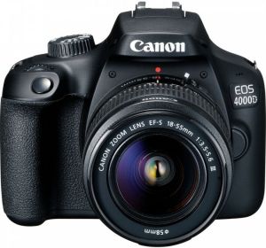 Фотоаппарат Canon EOS 4000D BK 18-55 Официальная гарантия! (3011C004AA) ― Мой магазин