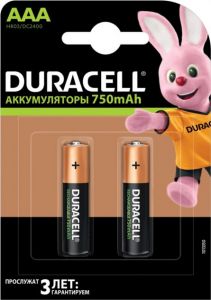 Аккумулятор Duracell Recharge Ni-MH AAA 750 мАг 2 шт (5000394038769) ― Мой магазин