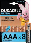 Щелочные батарейки Duracell Ultra Power AAA 1.5В LR03 8 шт (5000394063488)