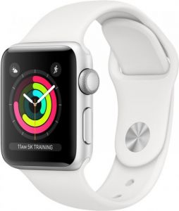 Смарт-часы Apple Watch Series 3 GPS 38mm Silver Aluminium Case with White Sport Band (MTEY2FS/A) ― My Online Store
