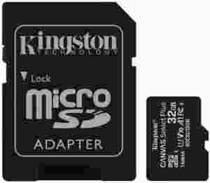 Kingston microSDHC 32GB Canvas Select Plus Class 10 UHS-I U1 V10 A1 + SD-адаптер (SDCS2/32GB) ― Мой магазин