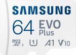 Samsung EVO Plus microSDXC 64GB UHS-I Class 10 + SD адаптер (MB-MC64KA/RU)