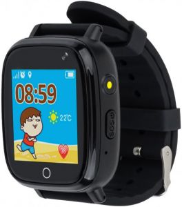 Детские смарт-часы AmiGo GO001 Camera+LED Black (dwswgo1b) ― Мой магазин