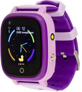 Детские смарт-часы Amigo GO005 4G WIFI Thermometer Purple (dwswgo5prpl) ― Мой магазин