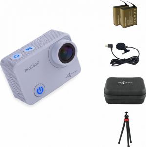 Видеокамера AirOn ProCam 7 Touch Grey с аксессуарами: набор блогера 12в1 (4822356754787) ― My Online Store