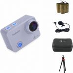 Видеокамера AirOn ProCam 7 Touch Grey с аксессуарами: набор блогера 12в1 (4822356754787)