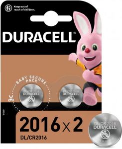 Специализированная литиевая батарейка типа «таблетка» Duracell 2016 3V, (DL2016 / CR2016), 2 шт. (5000394045736) ― Мой магазин