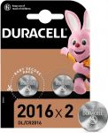 Специализированная литиевая батарейка типа «таблетка» Duracell 2016 3V, (DL2016 / CR2016), 2 шт. (5000394045736)